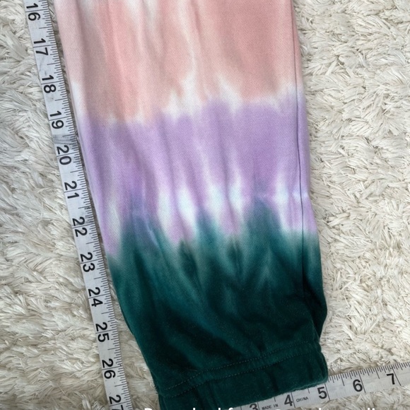 Wildfox French Terrycloth Navy Tie-Dye Hoodie & Jogger Set - Picture 3 of 14